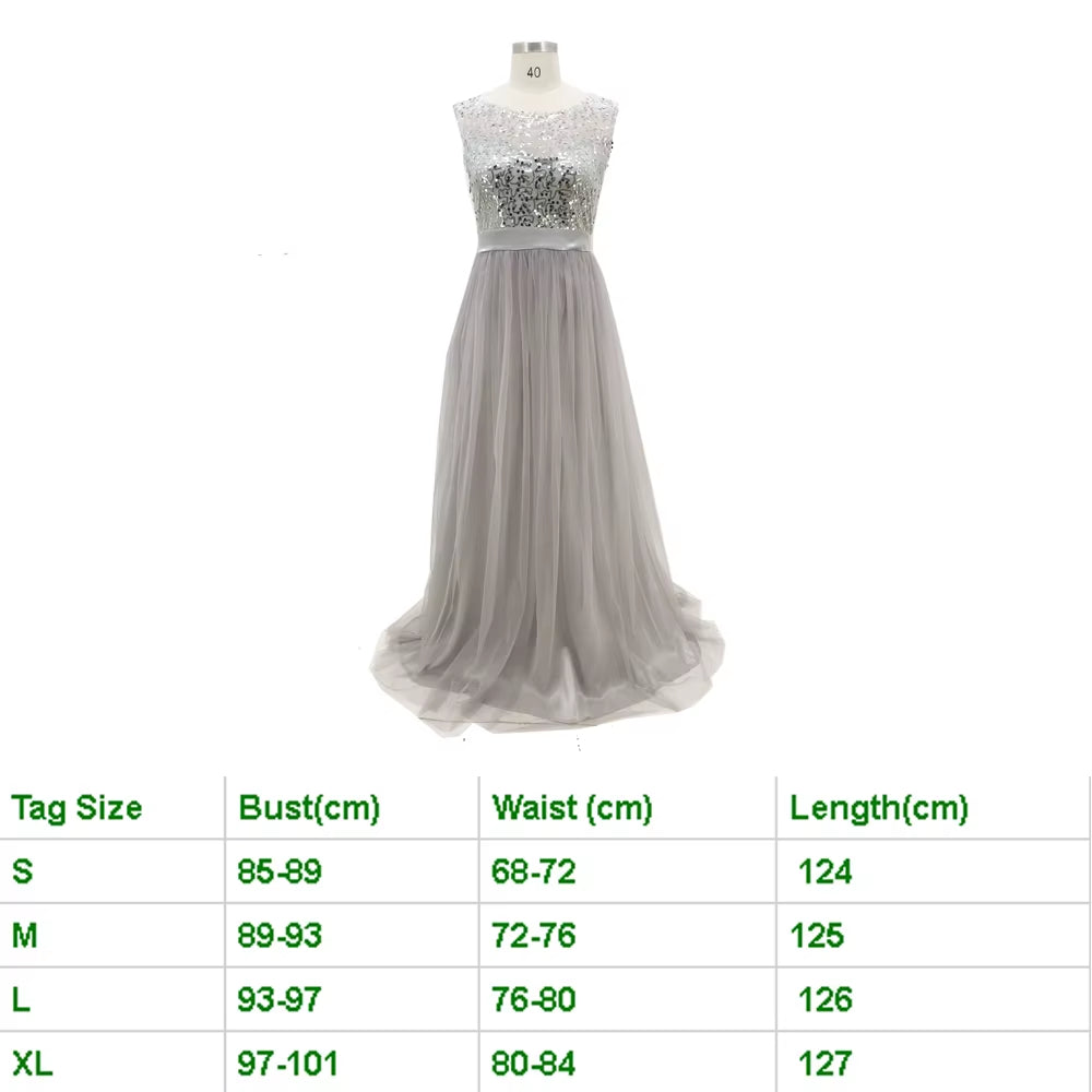 2022 Elegant Women Dresses Sequins Patchwork Dress Formal Wedding Bridesmaid Party Gown Long Dress Female Dresses