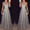 2022 Elegant Women Dresses Sequins Patchwork Dress Formal Wedding Bridesmaid Party Gown Long Dress Female Dresses